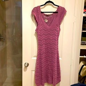 Athleta crochet dress M